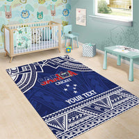 Custom Samoa Cricket Area Rug Go Champions Samoan LT14 - Polynesian Pride