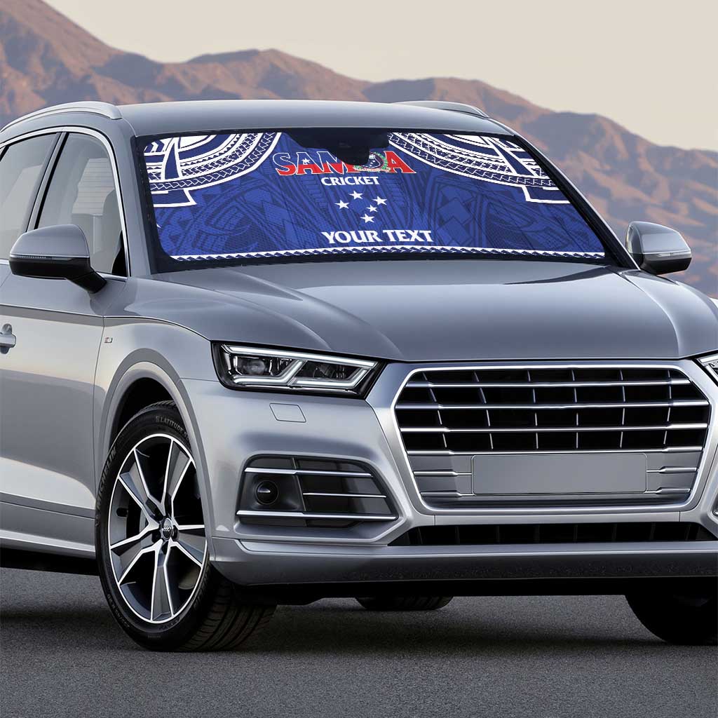 Custom Samoa Cricket Auto Sun Shade Go Champions Samoan - Polynesian Pride