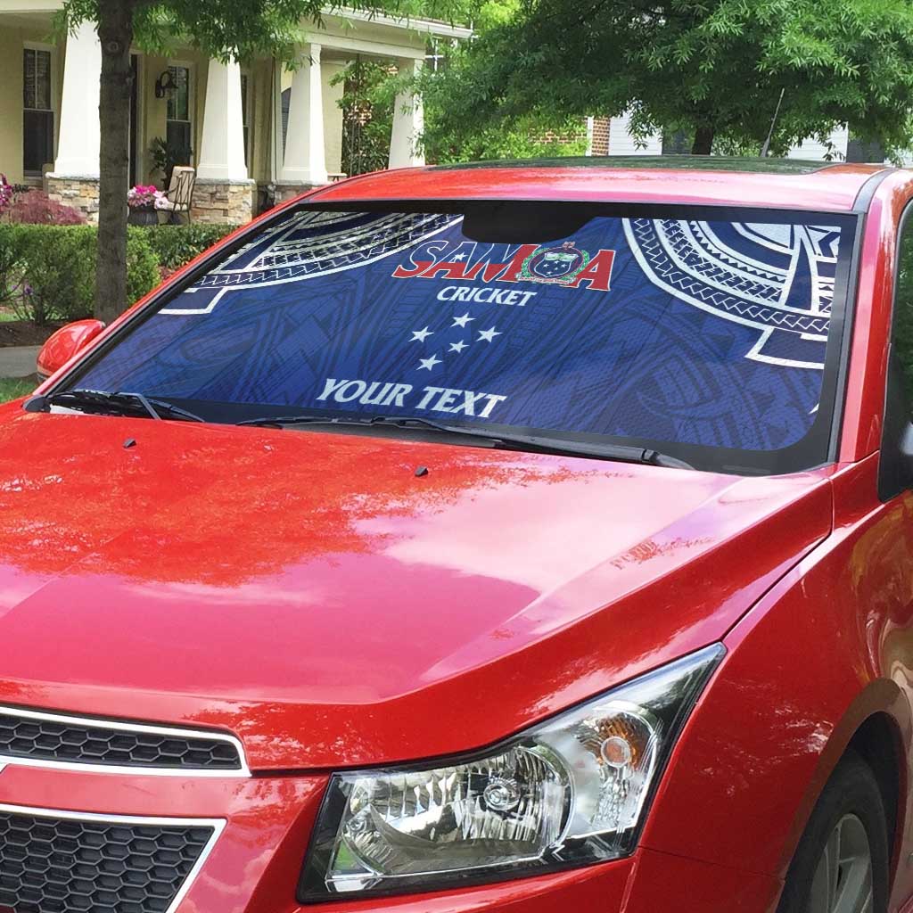 Custom Samoa Cricket Auto Sun Shade Go Champions Samoan - Polynesian Pride