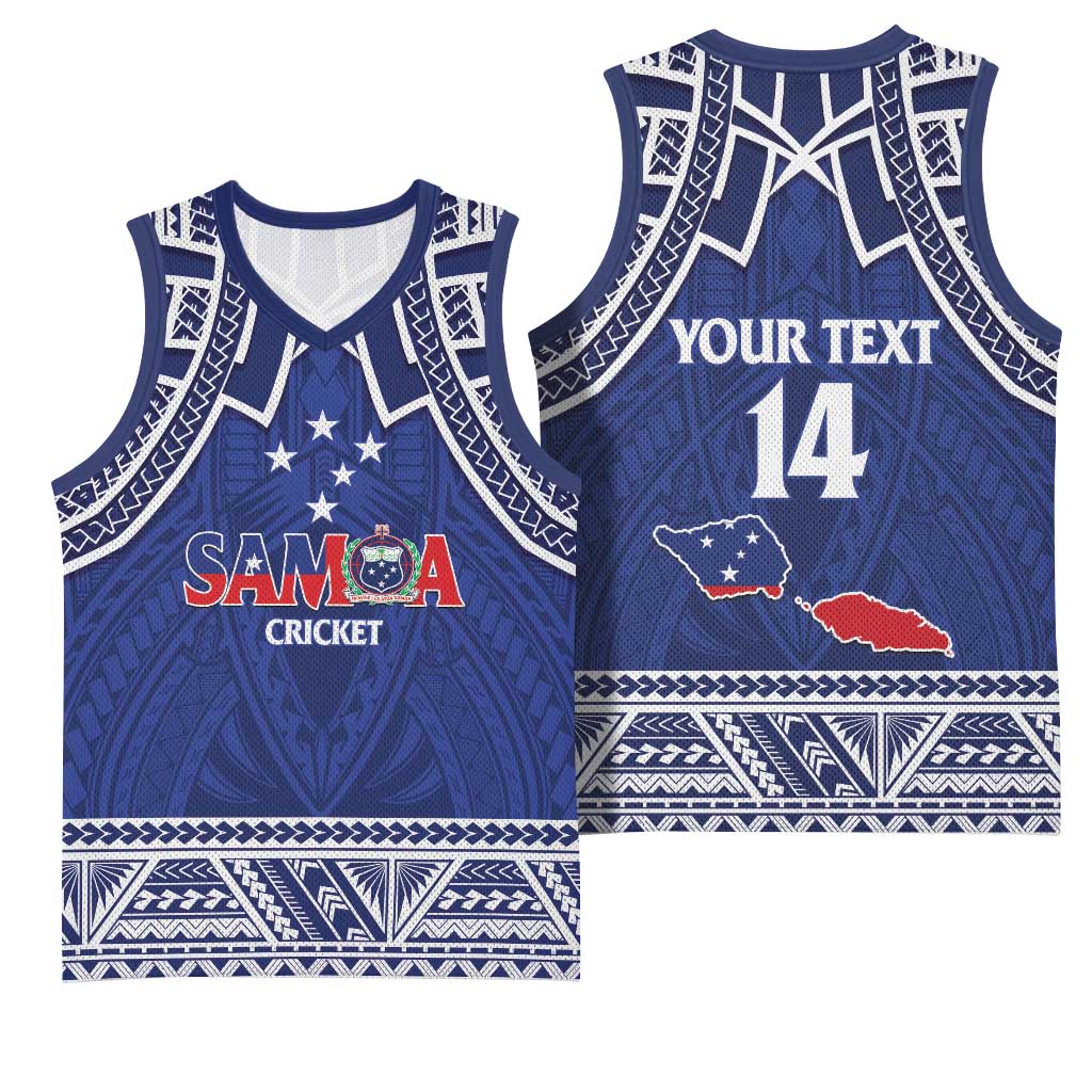 Custom Samoa Cricket Basketball Jersey Go Champions Samoan - Polynesian Pride