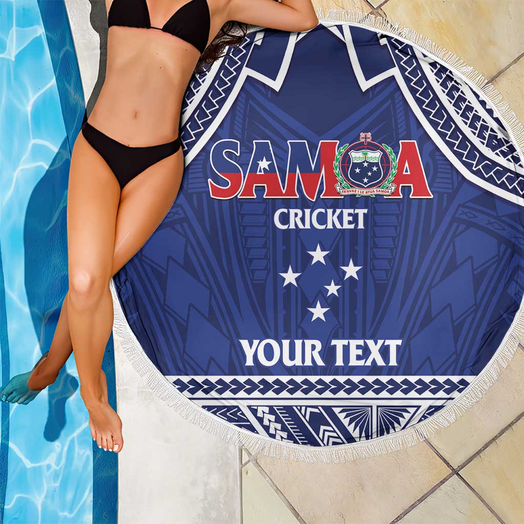 Custom Samoa Cricket Beach Blanket Go Champions Samoan - Polynesian Pride