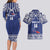 Custom Samoa Cricket Couples Matching Long Sleeve Bodycon Dress and Hawaiian Shirt Go Champions Samoan - Polynesian Pride