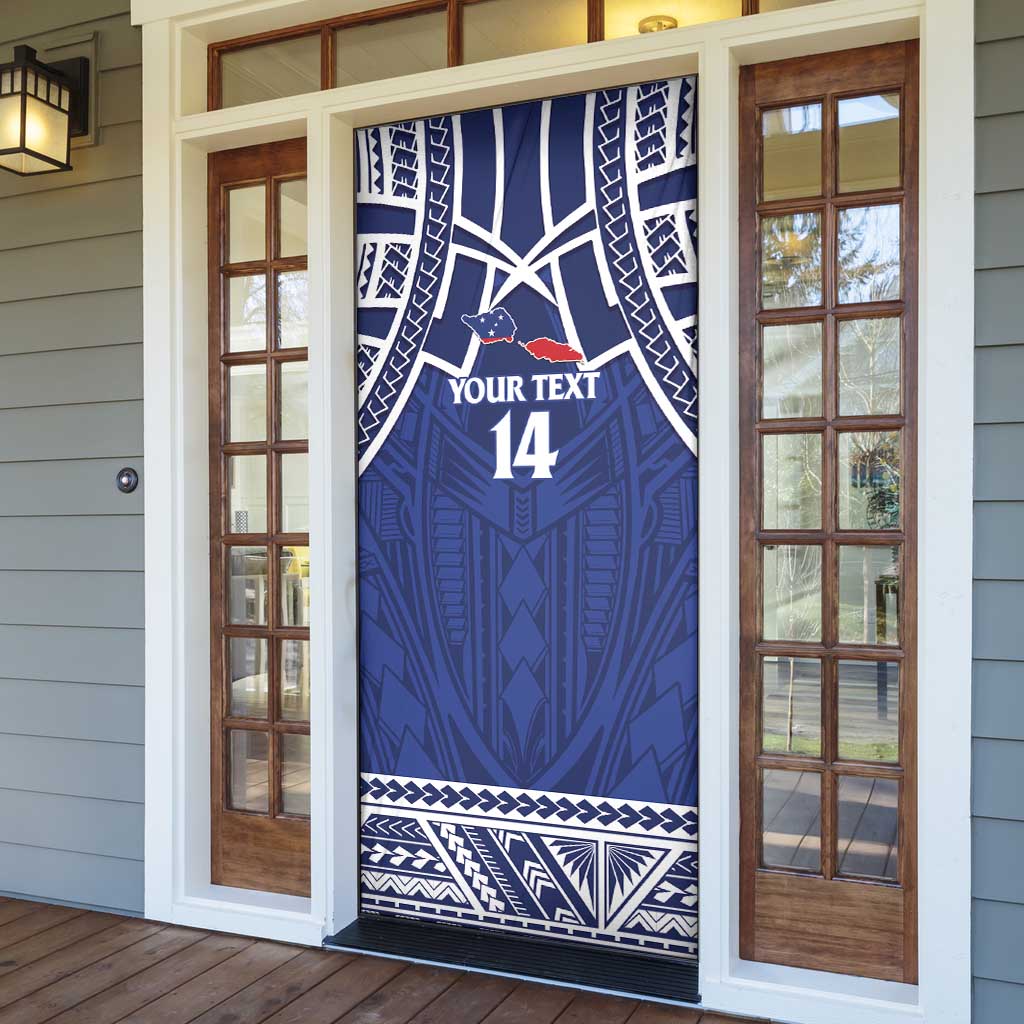 Custom Samoa Cricket Door Cover Go Champions Samoan - Polynesian Pride