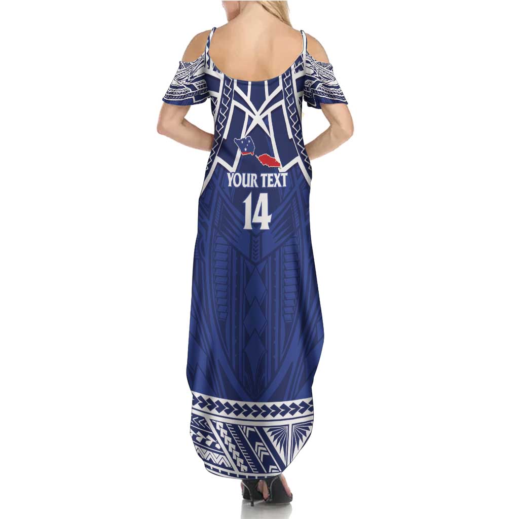 Custom Samoa Cricket Family Matching Summer Maxi Dress and Hawaiian Shirt Go Champions Samoan - Polynesian Pride