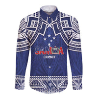 Custom Samoa Cricket Long Sleeve Button Shirt Go Champions Samoan - Polynesian Pride