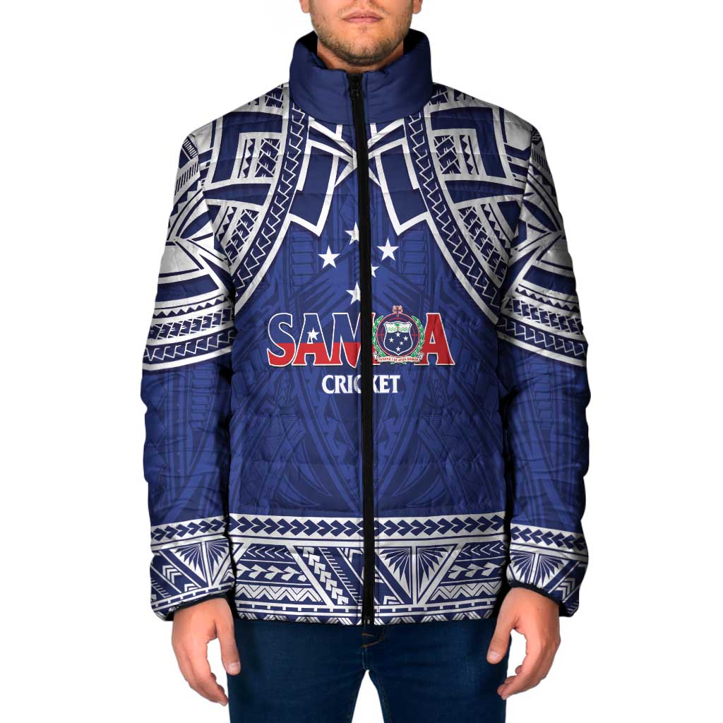 Custom Samoa Cricket Padded Jacket Go Champions Samoan - Polynesian Pride