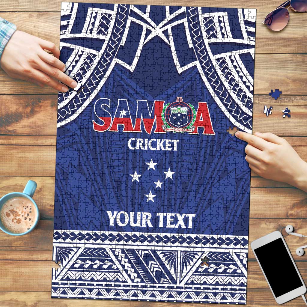 Custom Samoa Cricket Puzzle Go Champions Samoan - Polynesian Pride