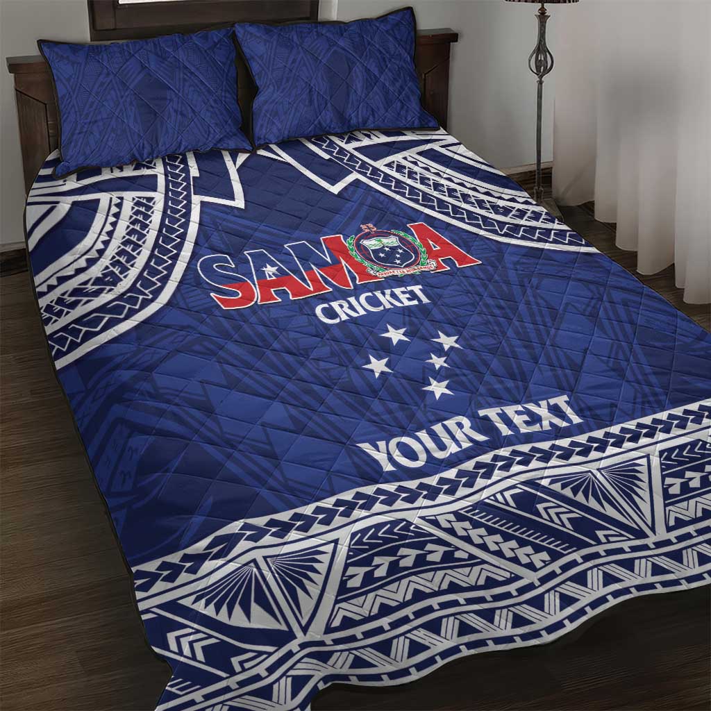 Custom Samoa Cricket Quilt Bed Set Go Champions Samoan - Polynesian Pride