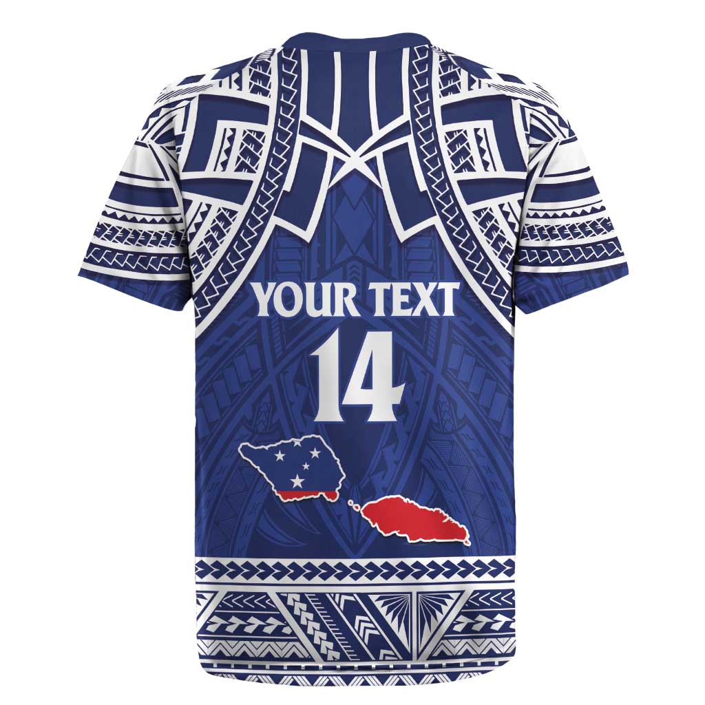 Custom Samoa Cricket Rugby Jersey Go Champions Samoan - Polynesian Pride