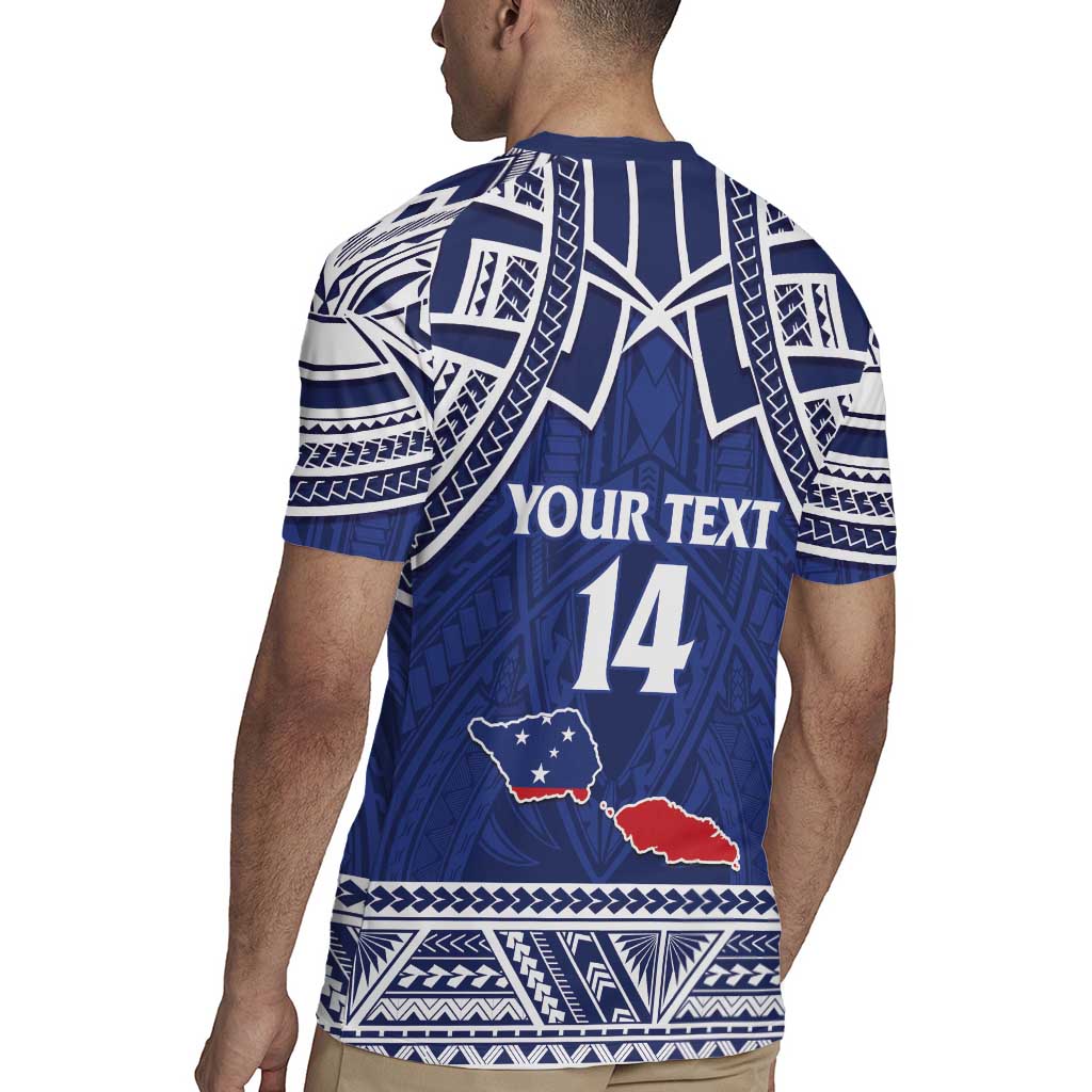 Custom Samoa Cricket Rugby Jersey Go Champions Samoan - Polynesian Pride