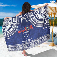 Custom Samoa Cricket Sarong Go Champions Samoan LT14 One Size 44 x 66 inches Blue - Polynesian Pride