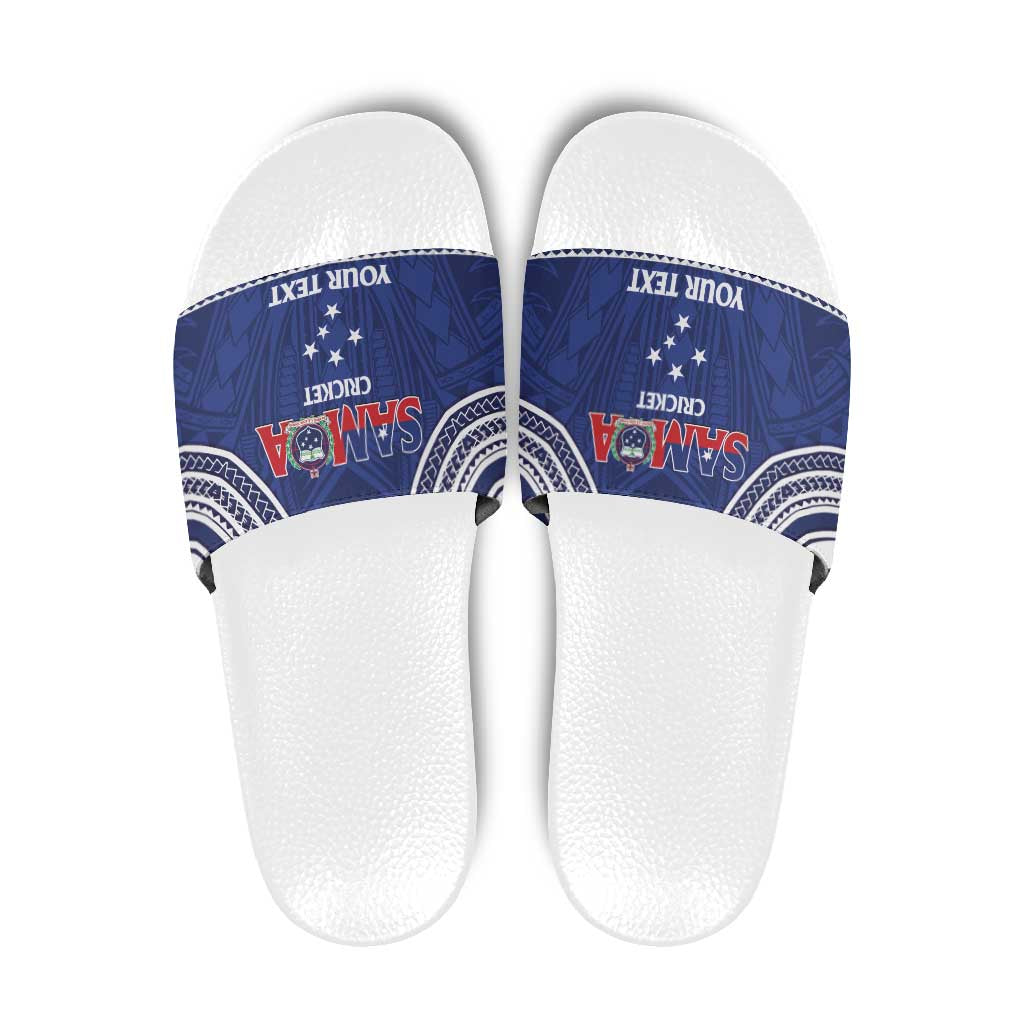 Custom Samoa Cricket Slide Sandals Go Champions Samoan - Polynesian Pride