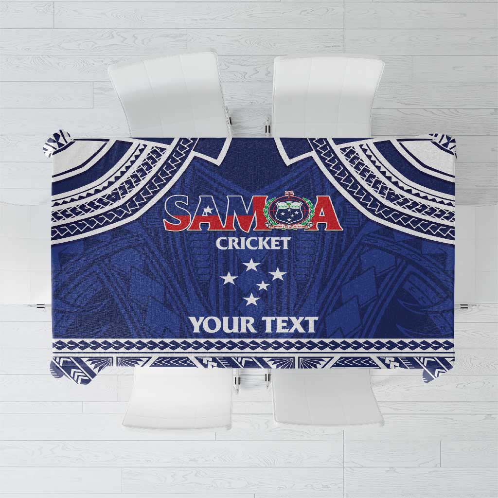 Custom Samoa Cricket Tablecloth Go Champions Samoan - Polynesian Pride