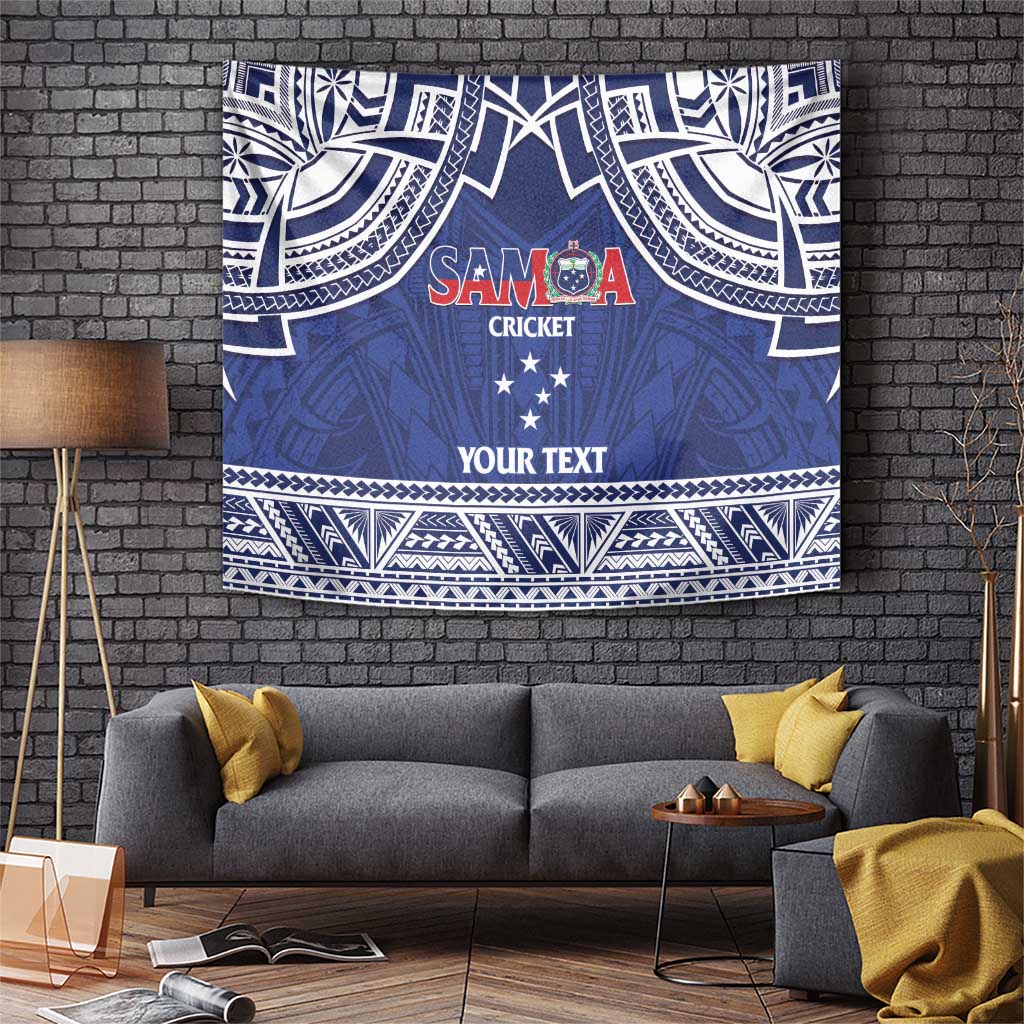 Custom Samoa Cricket Tapestry Go Champions Samoan - Polynesian Pride