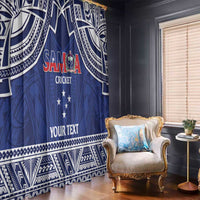 Custom Samoa Cricket Window Curtain Go Champions Samoan LT14 - Polynesian Pride