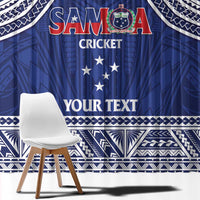 Custom Samoa Cricket Window Curtain Go Champions Samoan LT14 - Polynesian Pride