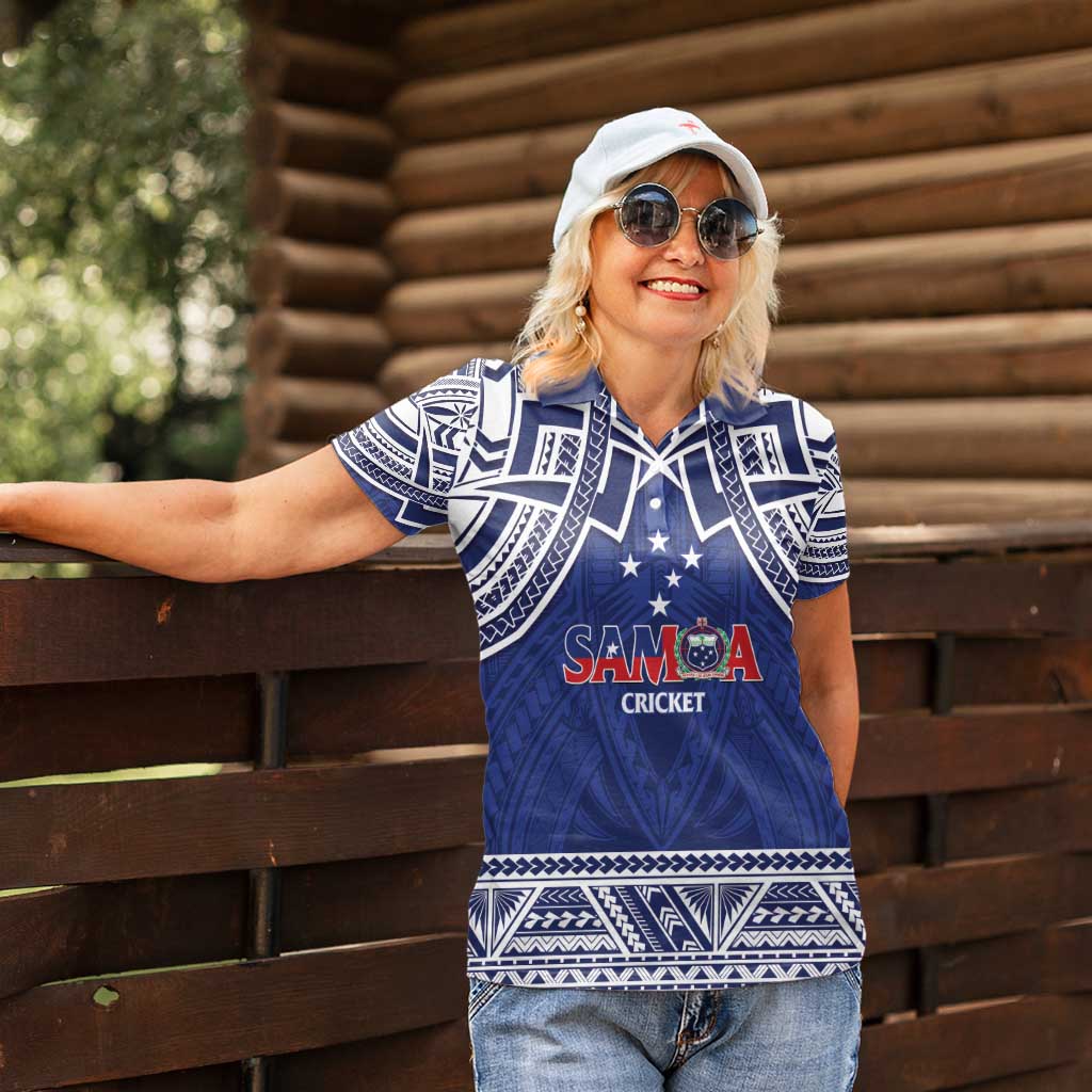 Custom Samoa Cricket Women Polo Shirt Go Champions Samoan - Polynesian Pride