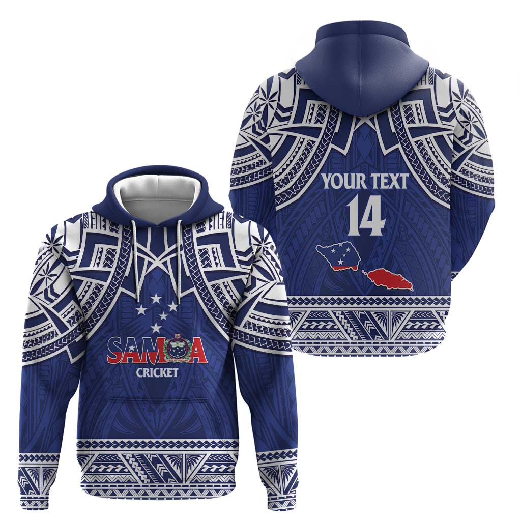 Custom Samoa Cricket Zip Hoodie Go Champions Samoan LT14 - Polynesian Pride
