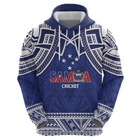 Custom Samoa Cricket Zip Hoodie Go Champions Samoan LT14 - Polynesian Pride