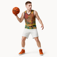 Personalised Papua New Guinea Independence Day Basketball Jersey One People One Nation One Country