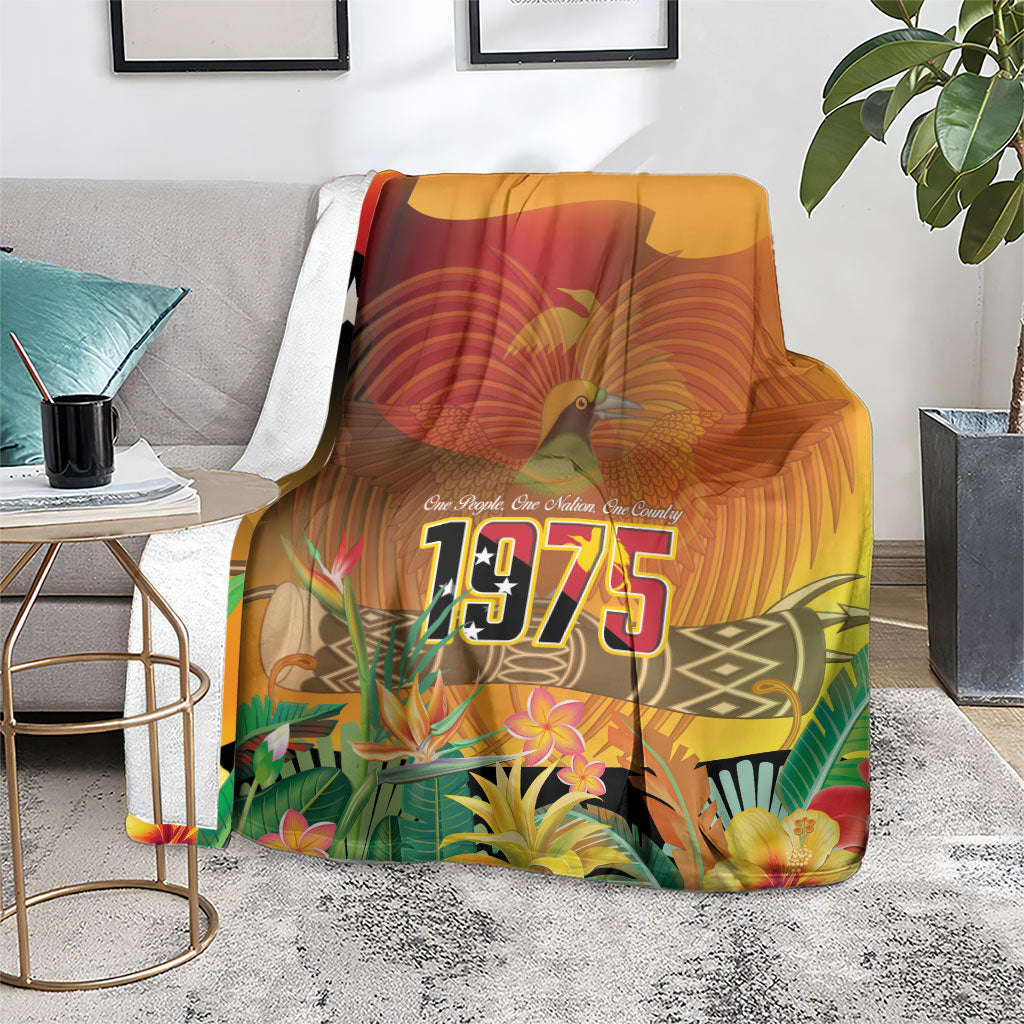 Papua New Guinea Independence Day Blanket One People One Nation One Country