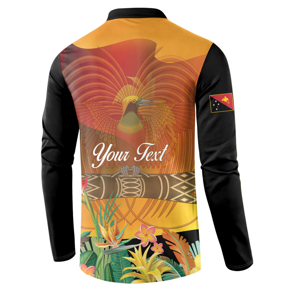 Personalised Papua New Guinea Independence Day Button Sweatshirt One People One Nation One Country