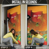 Personalised Papua New Guinea Independence Day Door Cover One People One Nation One Country