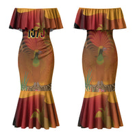 Personalised Papua New Guinea Independence Day Family Matching Mermaid Dress and Hawaiian Shirt One People One Nation One Country
