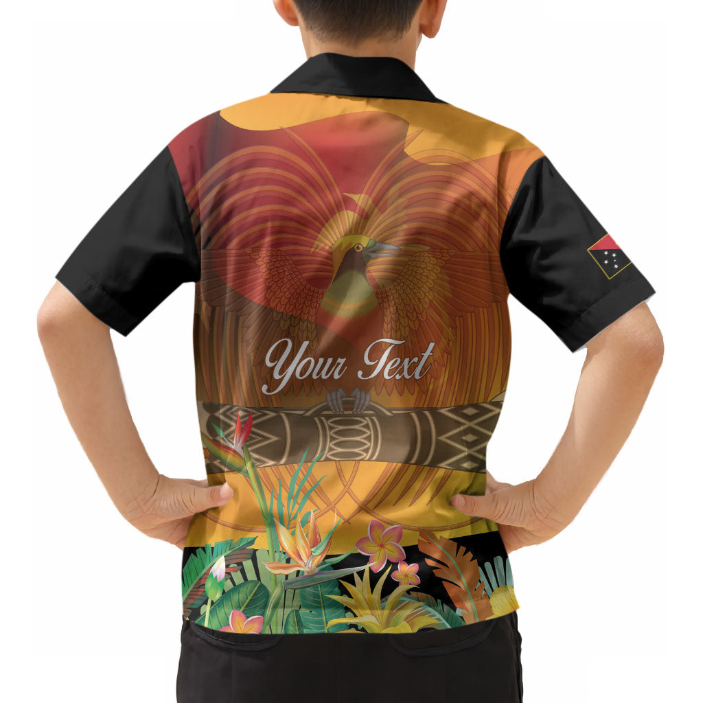 Personalised Papua New Guinea Independence Day Kid Hawaiian Shirt One People One Nation One Country