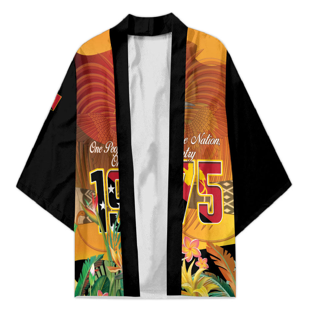 Personalised Papua New Guinea Independence Day Kimono One People One Nation One Country