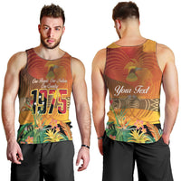 Personalised Papua New Guinea Independence Day Men Tank Top One People One Nation One Country
