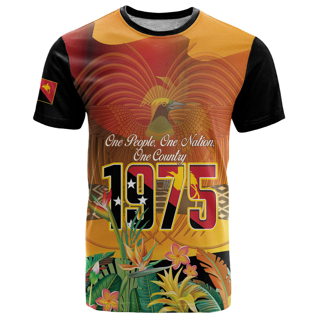 Personalised Papua New Guinea Independence Day T Shirt One People One Nation One Country