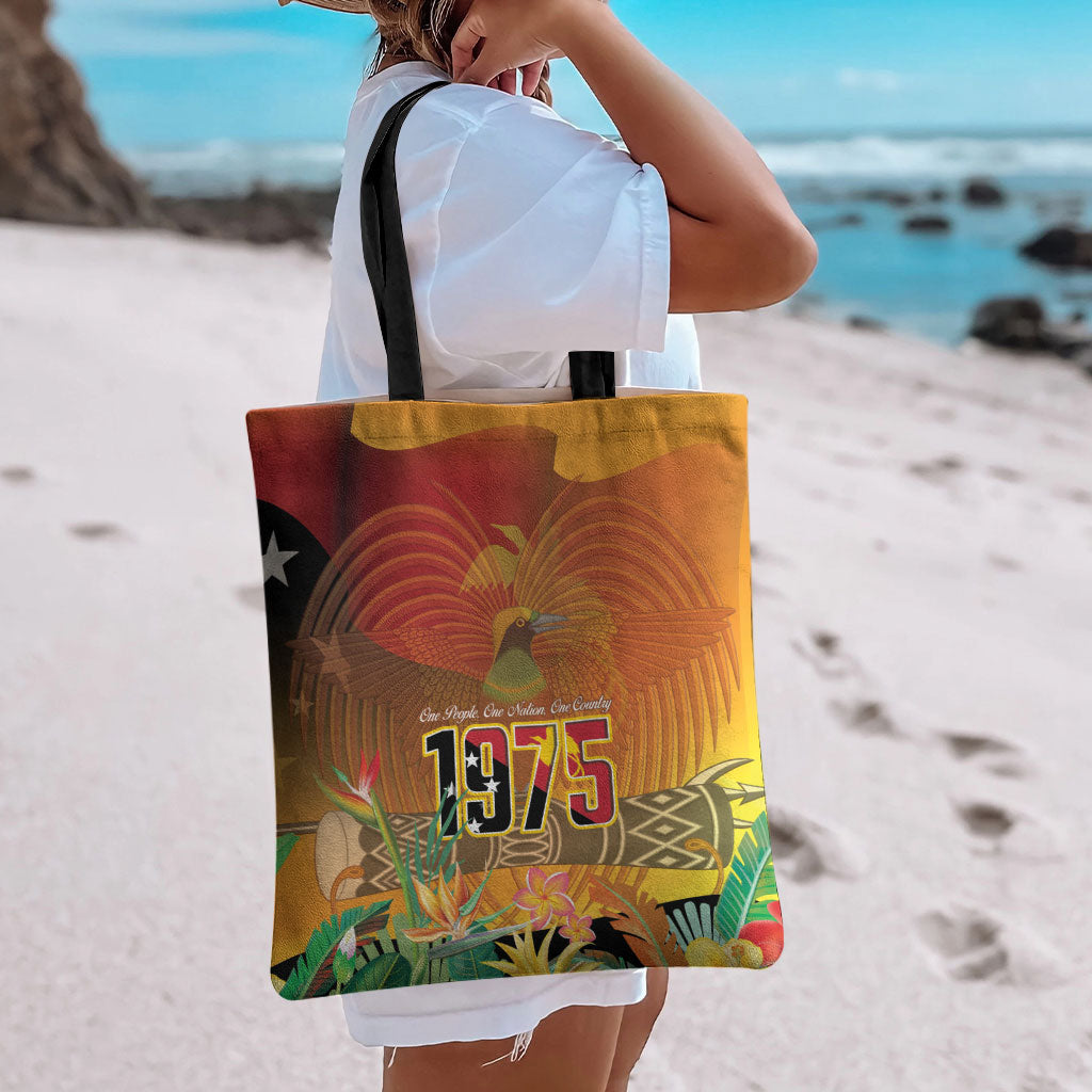 Papua New Guinea Independence Day Tote Bag One People One Nation One Country