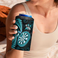 New Zealand Darts 4 in 1 Can Cooler Tumbler Happiness Is A Tight Threesome Maori Turquoise LT14 - Polynesian Pride