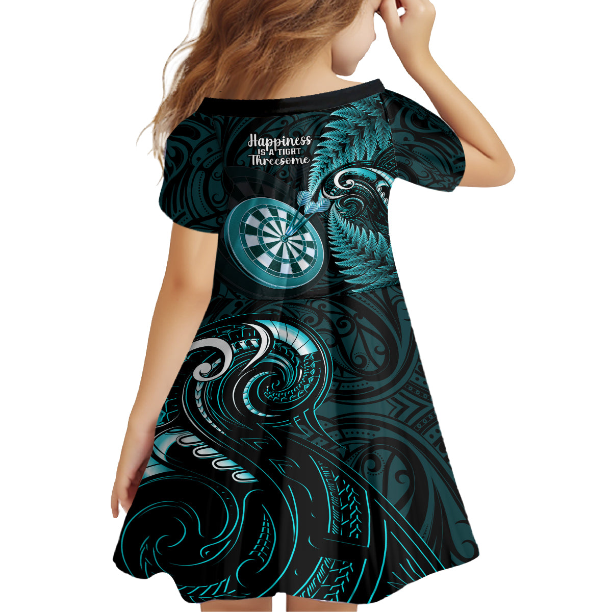 new-zealand-darts-family-matching-tank-maxi-dress-and-hawaiian-shirt-happiness-is-a-tight-threesome-maori-turquoise