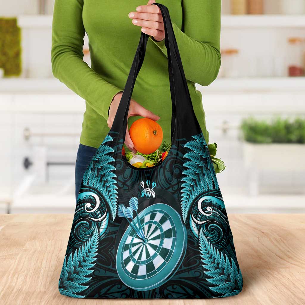 New Zealand Darts Grocery Bag Happiness Is A Tight Threesome Maori Turquoise