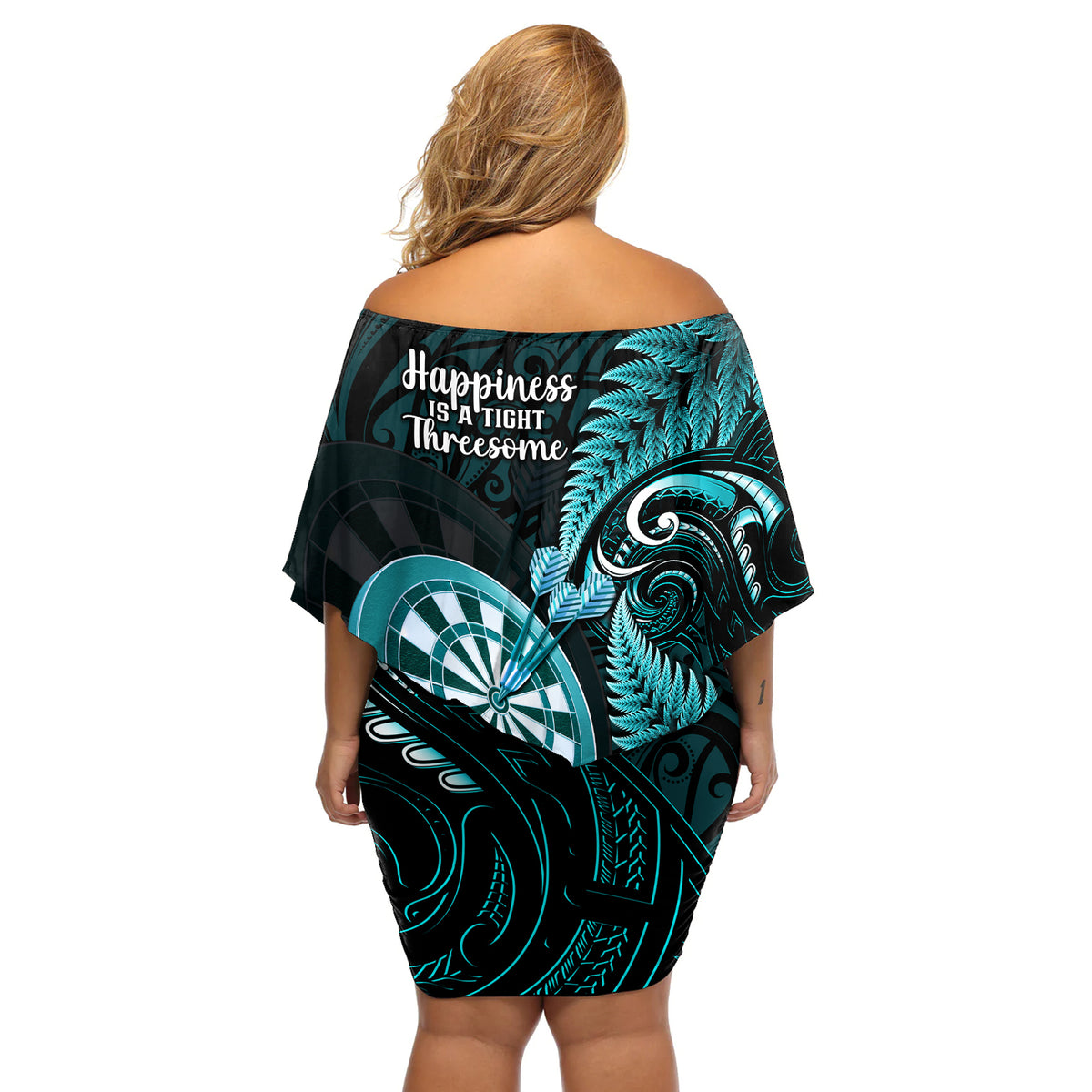new-zealand-darts-off-shoulder-short-dress-happiness-is-a-tight-threesome-maori-turquoise