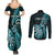 personalised-new-zealand-darts-couples-matching-summer-maxi-dress-and-long-sleeve-button-shirts-happiness-is-a-tight-threesome-maori-turquoise