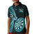 Personalised New Zealand Darts Kid Polo Shirt Happiness Is A Tight Threesome Maori Turquoise LT14 Kid Turquoise - Polynesian Pride