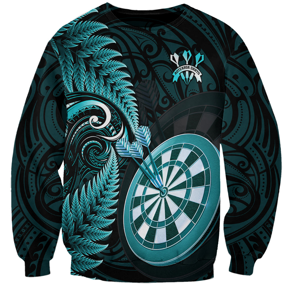 personalised-new-zealand-darts-sweatshirt-happiness-is-a-tight-threesome-maori-turquoise