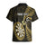 Personalised New Zealand Darts Hawaiian Shirt Happiness Is A Tight Threesome Maori Gold LT14 - Polynesian Pride