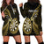 Personalised New Zealand Darts Hoodie Dress Happiness Is A Tight Threesome Maori Gold LT14 - Polynesian Pride