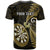 Personalised New Zealand Darts T Shirt Happiness Is A Tight Threesome Maori Gold LT14 - Polynesian Pride