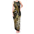 Personalised New Zealand Darts Tank Maxi Dress Happiness Is A Tight Threesome Maori Gold LT14 Women Gold - Polynesian Pride