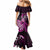 New Zealand Darts Mermaid Dress Happiness Is A Tight Threesome Maori Pink LT14 - Polynesian Pride