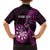 Personalised New Zealand Darts Family Matching Puletasi Dress and Hawaiian Shirt Happiness Is A Tight Threesome Maori Pink LT14 - Polynesian Pride