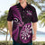 Personalised New Zealand Darts Hawaiian Shirt Happiness Is A Tight Threesome Maori Pink LT14 - Polynesian Pride