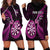 Personalised New Zealand Darts Hoodie Dress Happiness Is A Tight Threesome Maori Pink LT14 - Polynesian Pride