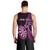 Personalised New Zealand Darts Men Tank Top Happiness Is A Tight Threesome Maori Pink LT14 - Polynesian Pride