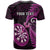 Personalised New Zealand Darts T Shirt Happiness Is A Tight Threesome Maori Pink LT14 - Polynesian Pride